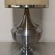 Space age XL living room lamp in brushed aluminium, France circa 1970.