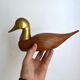 Canard en bois et laiton