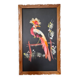 Vintage wooden frame birds 50s-60s