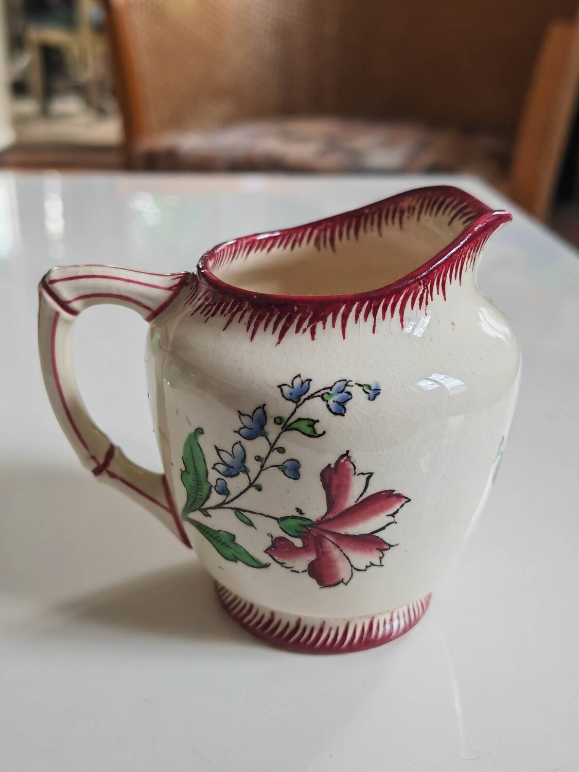 Sarreguemines milk jug