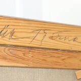 Mid-century oil painting on canvas "Landscape" - Vintage and printed