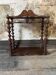 19th Century Original French Bobbin Turned Wooden Shelving Unit, Two Tier D