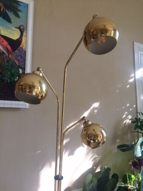 Floor lamp "thrush" 3 golden globes