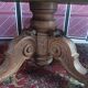 Oval table Renaissance style 8 seats, central foot, late nineteenth