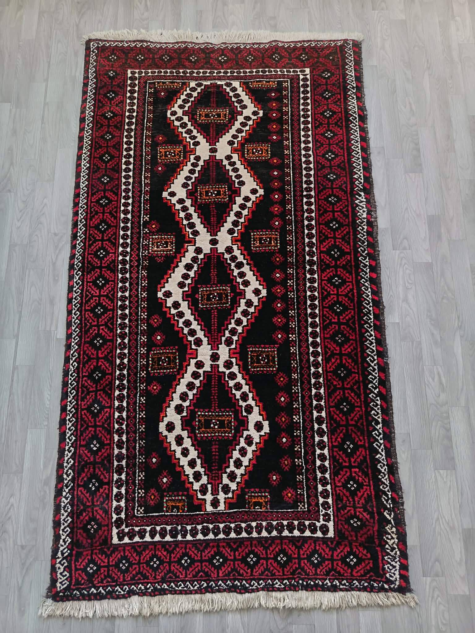 Handmade Belouch Persian carpet