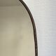 Irregular trapeze mirror organic brass black minimalist