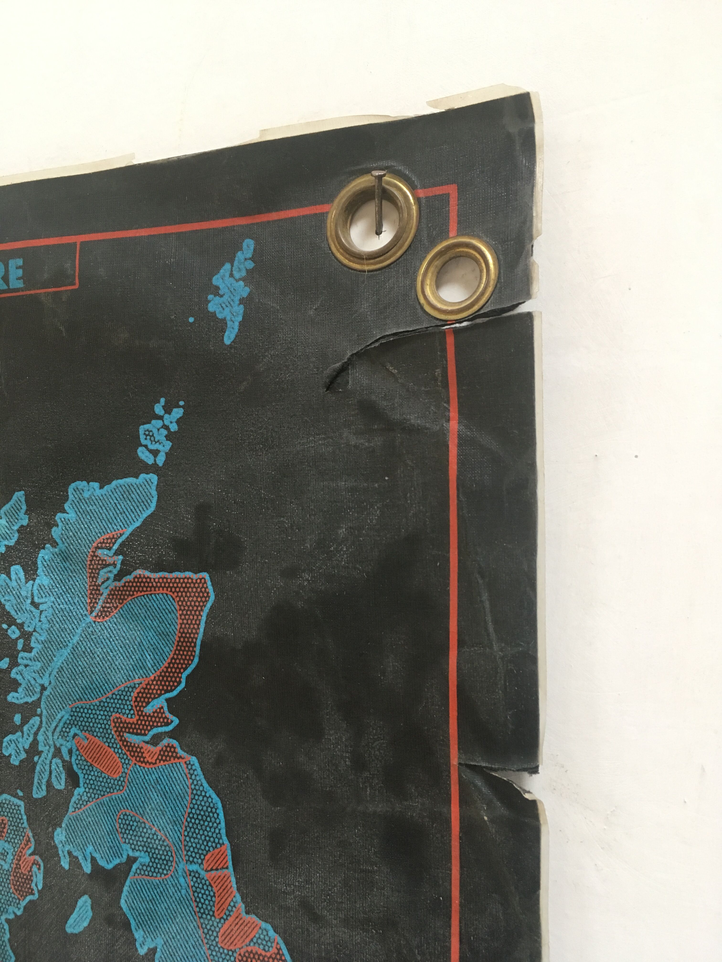 Carte pédagogique des Iles Britanniques