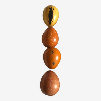 Ensemble œufs décoratifs en pierre