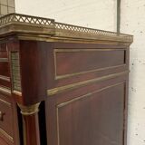 Semainier in trompe l'oeil Safe furniture of Napoleon III style Mahogany XX century
