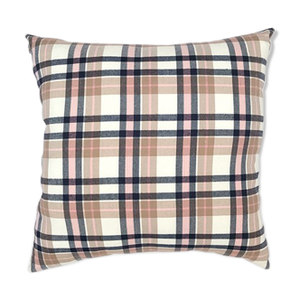 Pink Tartan cushion 40x40cm
