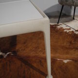 Coffee table by Knüll Schuktz in aluminum years 1960