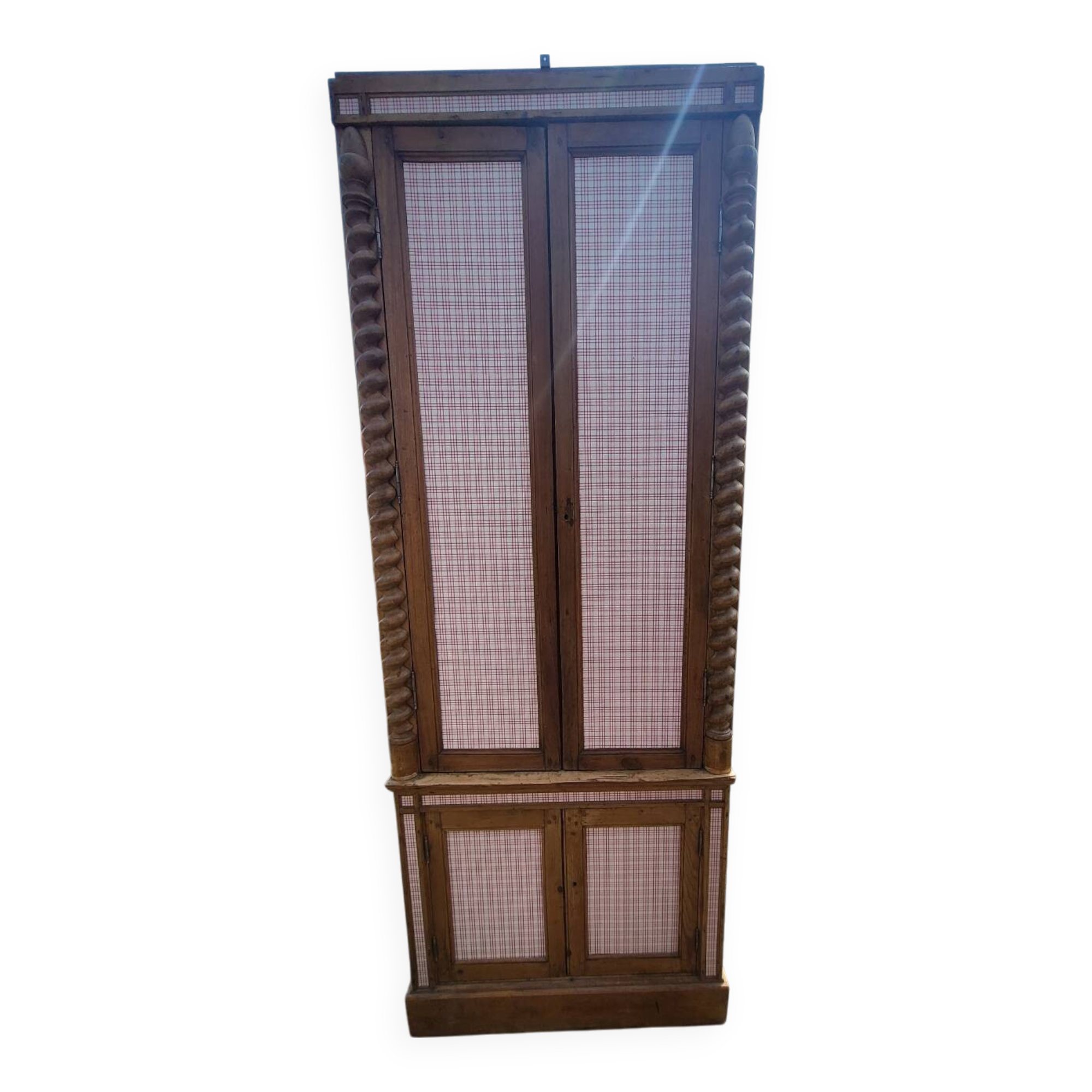 Antique 2-piece dresser – Electrified – Louis-Philippe pediment – 250 cm