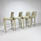 Set de 4 tabourets de bar, Vincent Sheppard, Lloyd Loom, années 2000