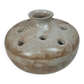 Flower vase signed Volkoff in stoneware