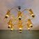 Large geometric brass chandelier, Gaetano Sciolari, Boulanger, 1970