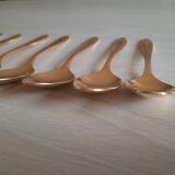 Petites cuillères métal doré
