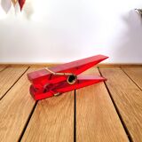 Vintage mail clip red paperweight
