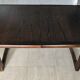 Vintage extendable dining table – sled base – modernist design