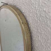 Vintage 1960 asymmetrical mirror in free form - 40 x 26 cm