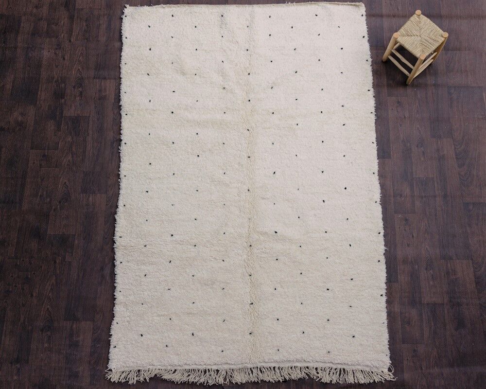 Berber carpet black peas 165x225 cm