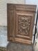 Porte de placard, panneau décoratif en bois coupé de fruit sculpté ancien