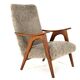 Mid century Armchair brown doodle - fully restored one of a kind piece