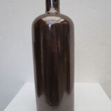 Bouteille ancienne à alcool en grés émaillé