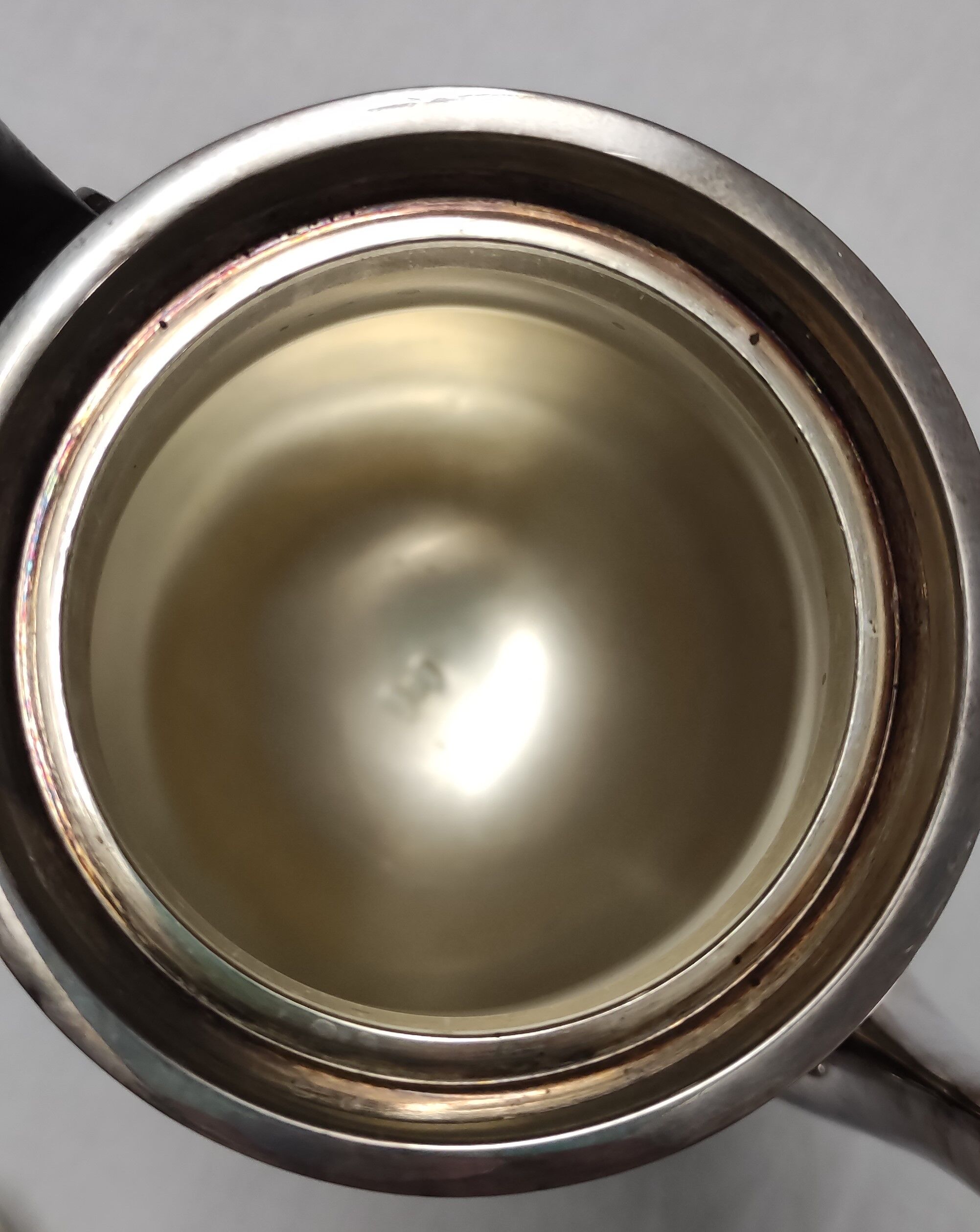 tea and coffee set 5 pieces in silver metal Gallia for Christofle model "Malmaison"