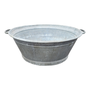 Bassine en zinc 80 litres