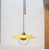 Hanging lamp with counterweight Italy 1950s