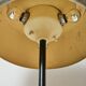 Mushroom floor lamp in black metal and brushed aluminium, Italy, 1970s