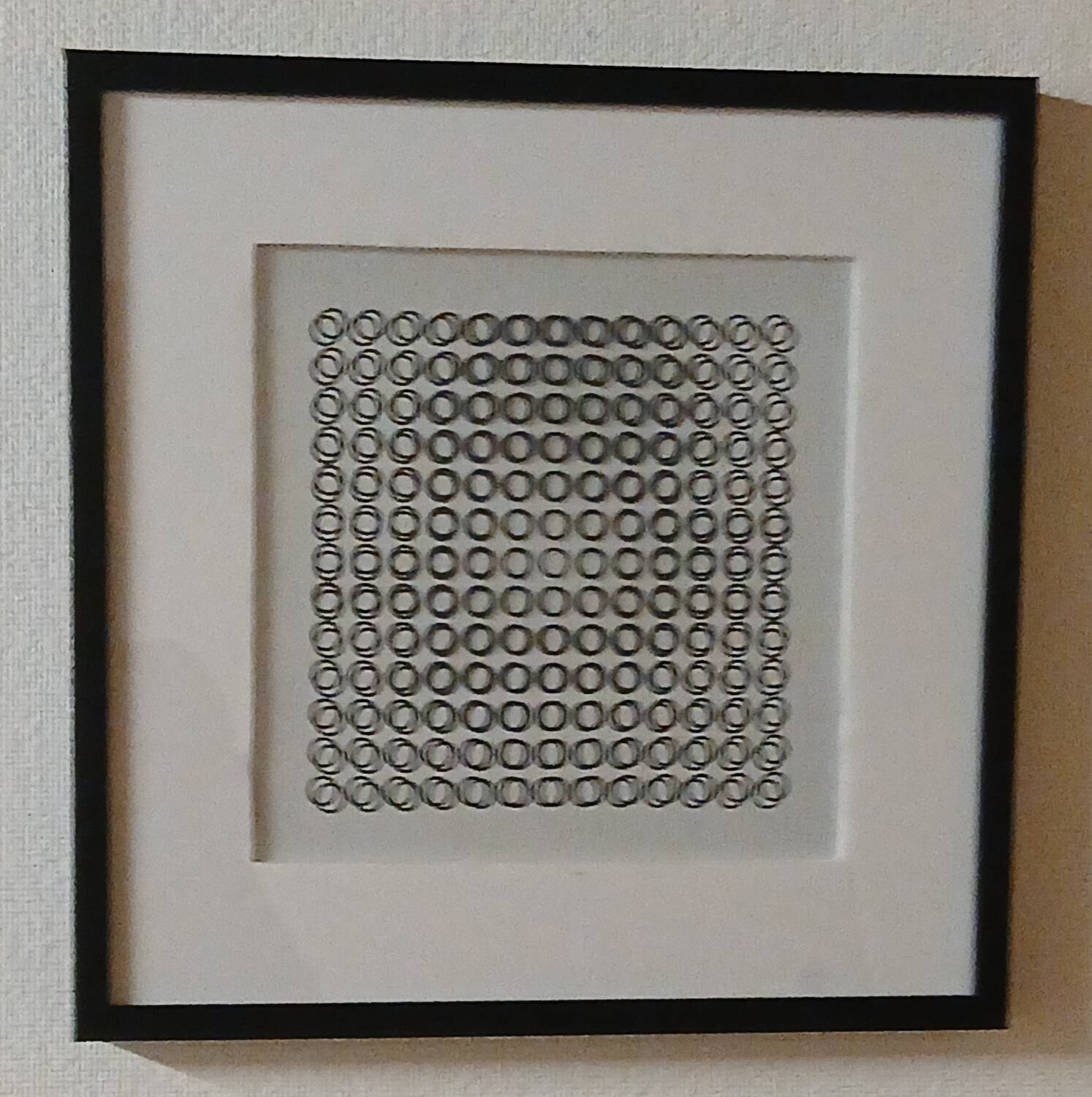 Tableau Vintage Art Optique - Victor Vasarely - Museum Finish - 40x40