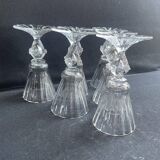 6 verres Daum service Florentin, fin XIXème