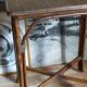 Table-desserte d'appoint en rotin ancienne