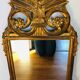 Miroir en bois sculpté doré 52x93cm