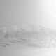 Ensemble de 7 chaises en fil de fer laqué blanc par Harry Bertoia pour Knoll, années 1970