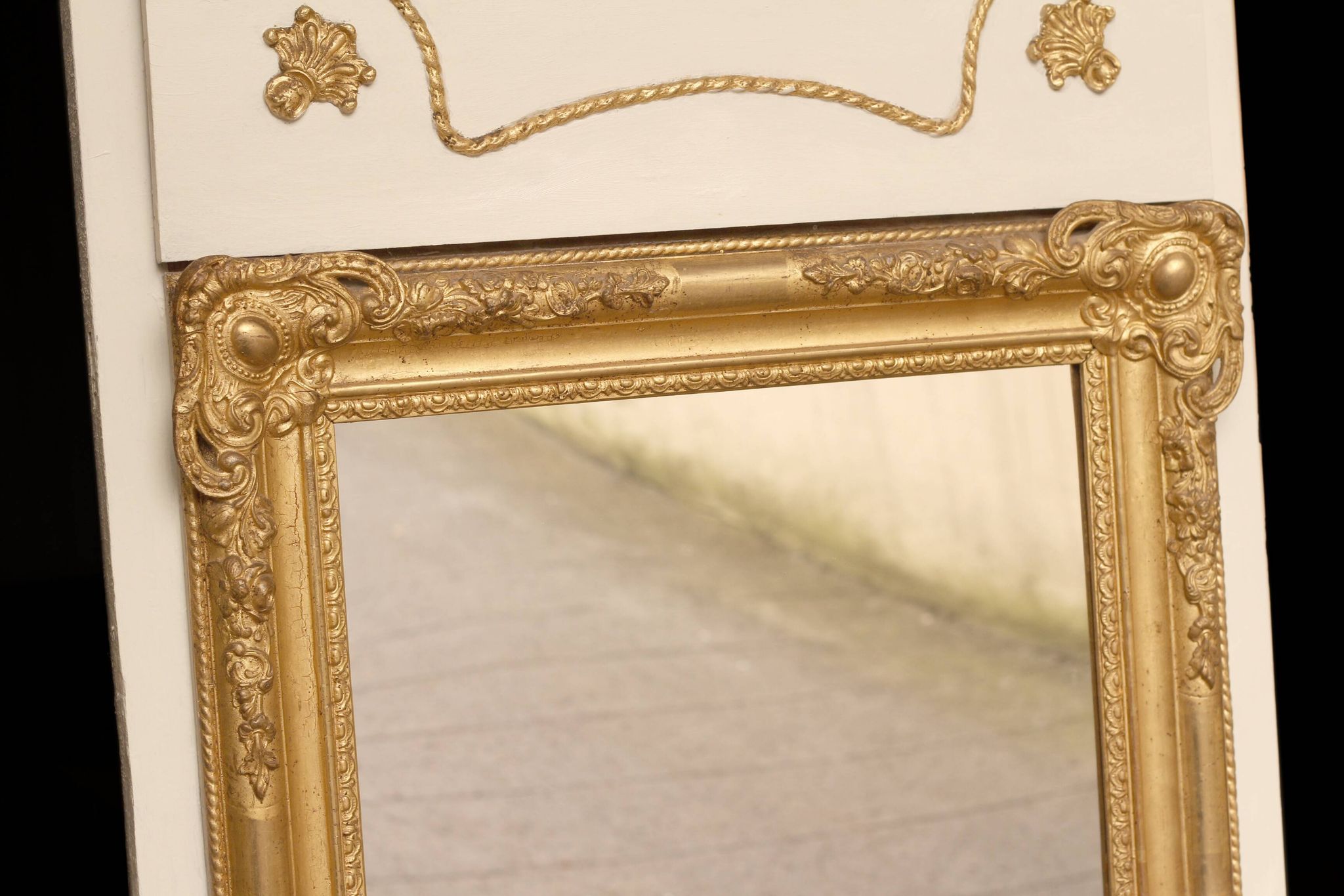 Magique : trumeau vers 1900. Superbe dorure, allure royale.