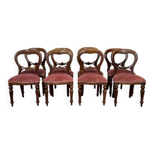 Suite de 8 chaises anglaises - victorien