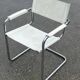Set of 4 dining chairs in white, S34 Mart Stam/Marcel Breuer style Italy