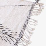 White Kilim Hallway Rug - 437 x 133 cm