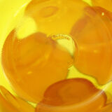 10 amber yellow tempered glass cups - Duralex France - vintage 70s