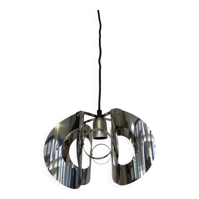 suspension métal chromé space age