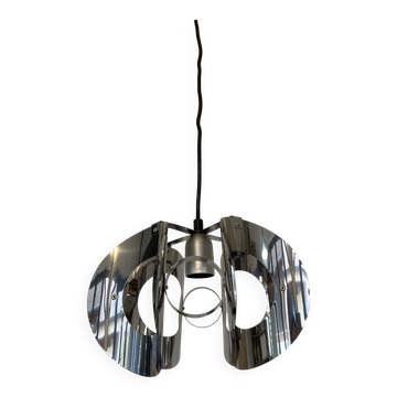 space age chrome metal suspension