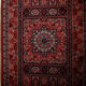 Persian wool fringe rug 154x68cm