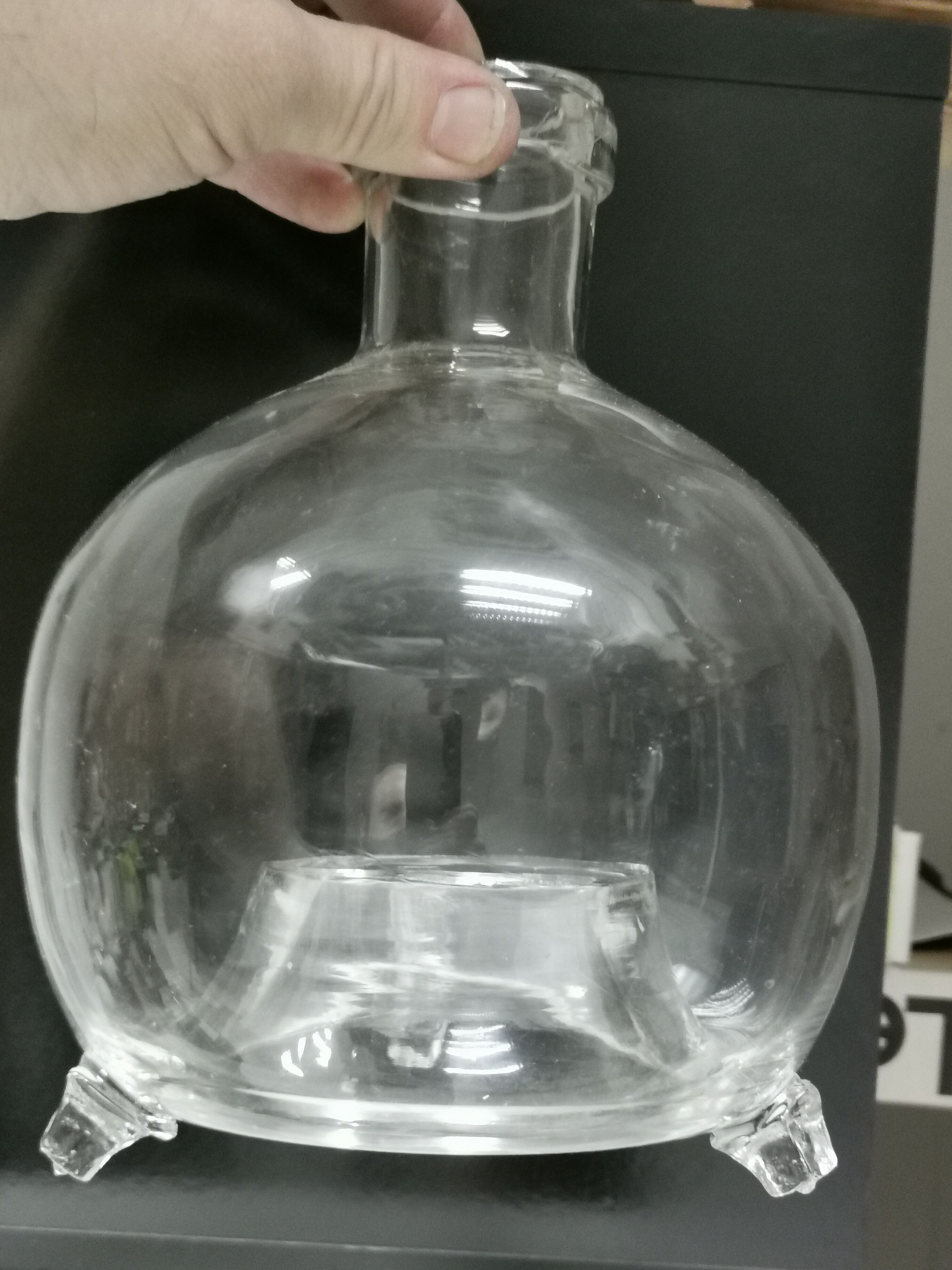 Lot de 2 anciens " gobe mouche ", piège à guêpes en verre soufflé