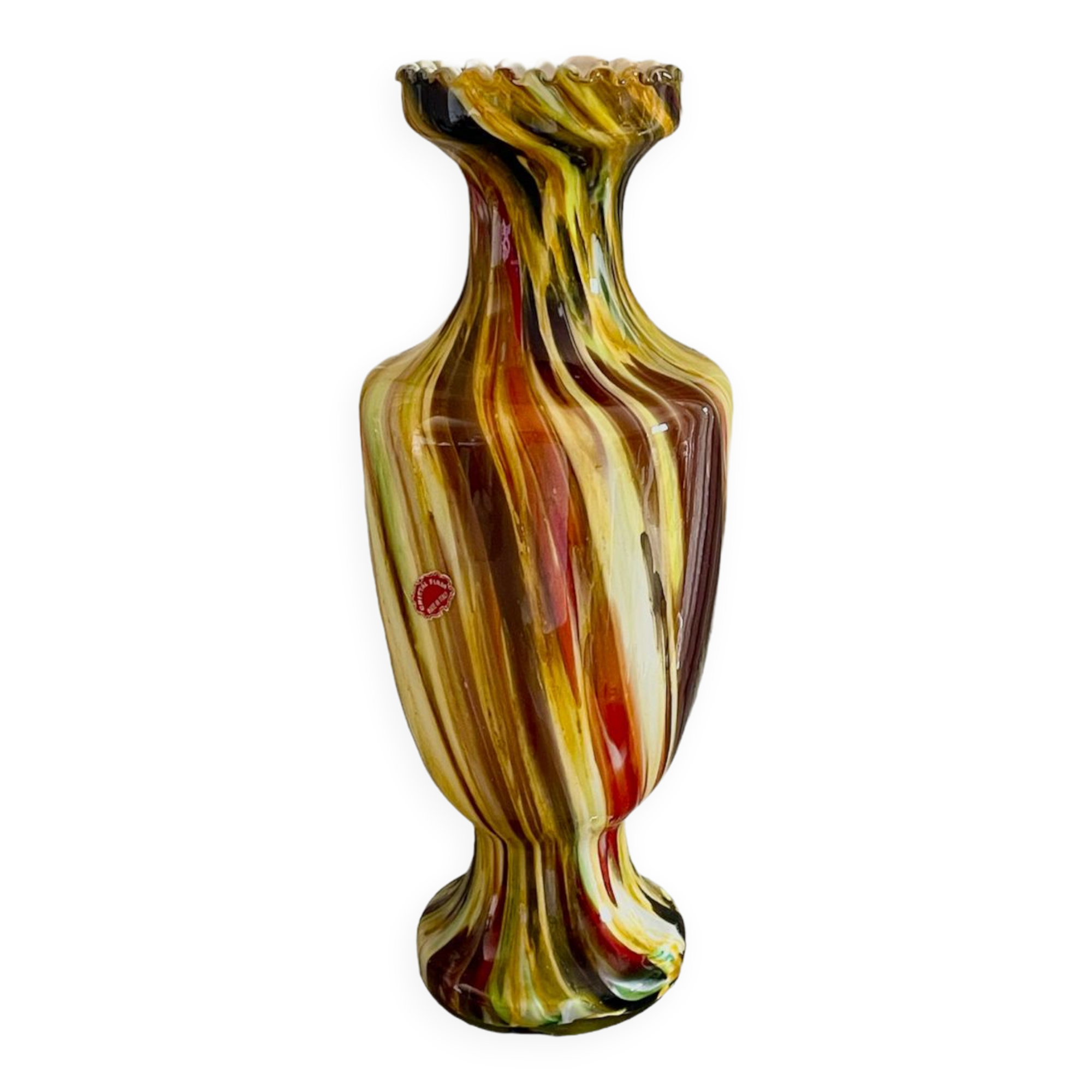 Italian vase Cristal Fiam vintage