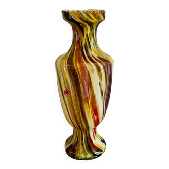 Vase italien Cristal Fiam vintage