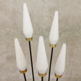 Floor lamp with five shades