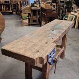 Solid oak carpenter's workbench