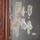 Antique mirror in exotic wood with chinoiserie carvings, 19th century.